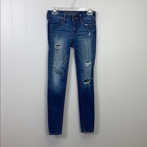 American Eagle distressed skinny fit jeans 2